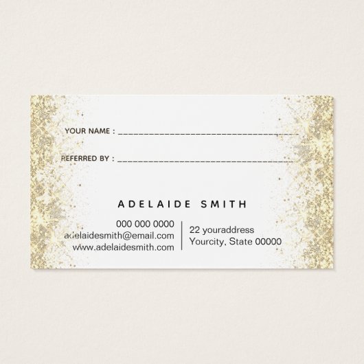 carte de référence de conception de cercle rose (Dos)