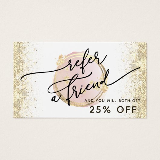 carte de référence de conception de cercle rose (Devant)