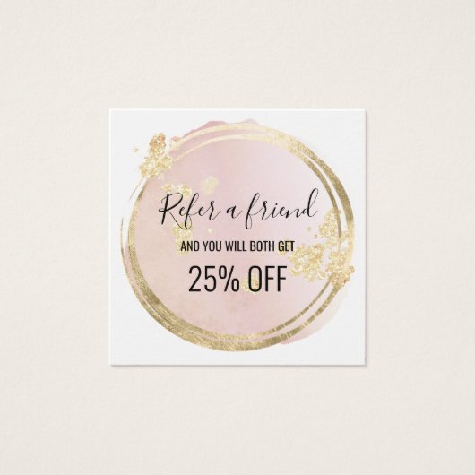 carte de référence de conception de cercle rose (Devant)