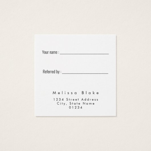 carte de référence de conception de cercle rose (Dos)