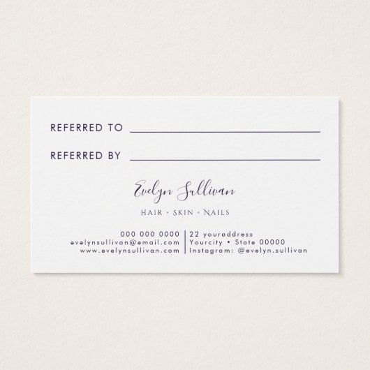 Carte de référence de conception Opale foncée (Dos)