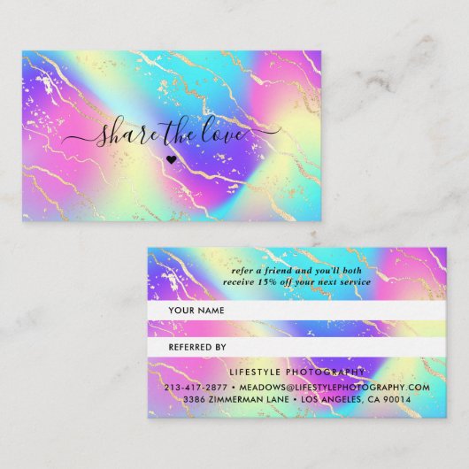 Carte de référence de la pierre de taille opale d' (Devant / Derrière)