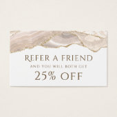 Carte de référence de l'Agate d'or ivoire (Devant)