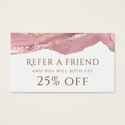 Carte de référence de l'agate rose (Devant)