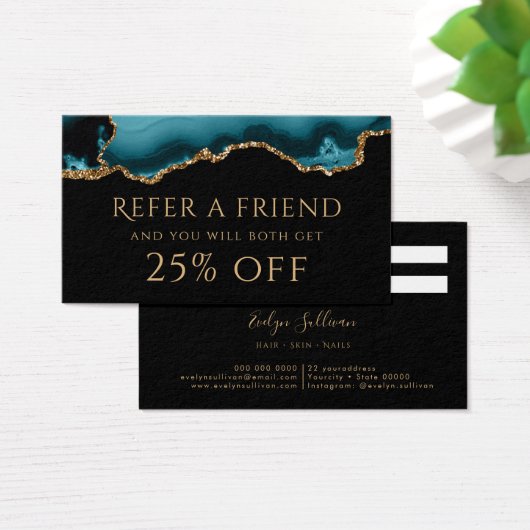 Carte de référence de l'agate turquoise et or (Bureau)