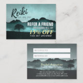 Carte de référence de l'instructeur de yoga Reiki  (Devant / Derrière)