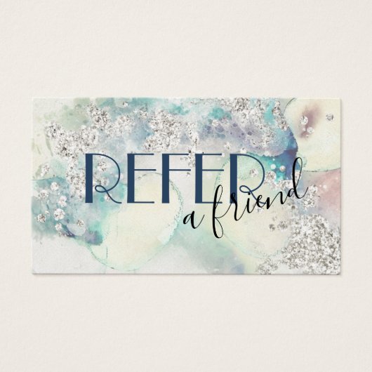 Carte de référence de parties scintillant argent t (Devant)