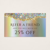 Carte de référence de parties scintillant Gold fau (Devant)