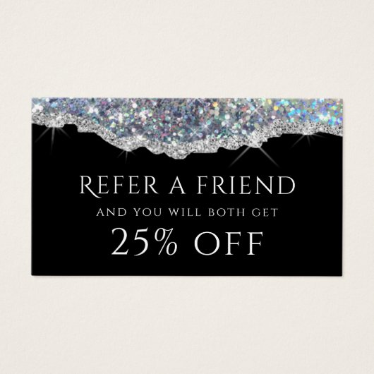 Carte de référence de parties scintillant Silver f (Devant)