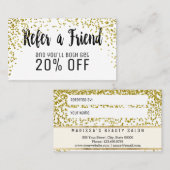 Carte de référence de parties scintillantes (Devant / Derrière)