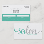 Carte de référence de salon (Devant / Derrière)