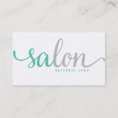 Carte de référence de salon (Dos)