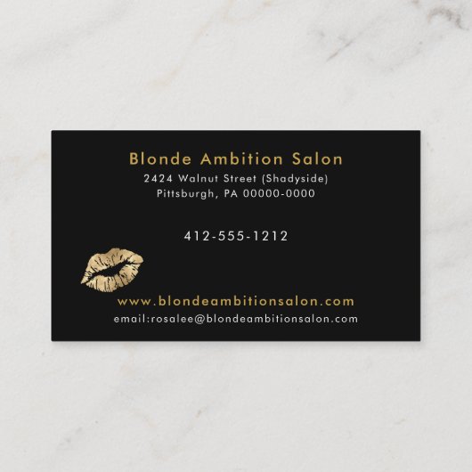 Carte de référence de Salon de Parties scintillant (Dos)