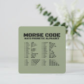 Carte de référence de signaux tactiques OTAN Code (Debout devant)