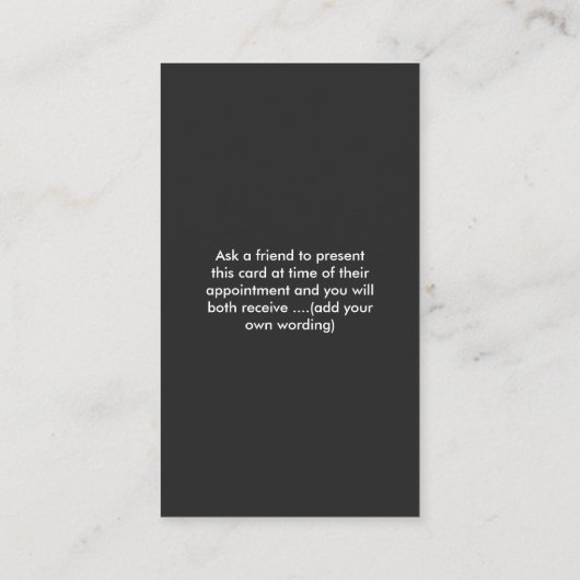 Carte de référence de typographie en gras (Dos)