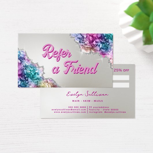 Carte de référence des cristaux d'iridescente (Bureau)