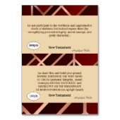 Carte de référence des écritures pour le jeu (Dos)