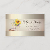 Carte de référence des tournesols à talon haute aq (Devant)