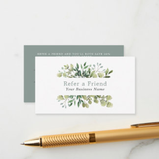Carte de référence du cadre de feuillage floral