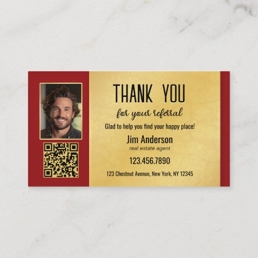 Carte de référence du code QR de l'immobilier de N (Dos)