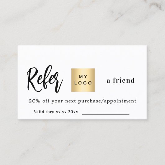 Carte de référence du logo commercial du code qr b (Devant)