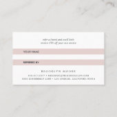 Carte de référence du logo floral foncé (Dos)