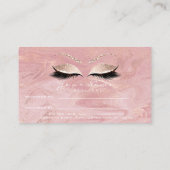 Carte de référence du salon Cartes de maquillage r (Dos)