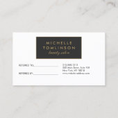 Carte de référence du salon en Grandes Blances et (Dos)