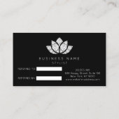 Carte de référence du salon noir blanc lotus WOW (Dos)