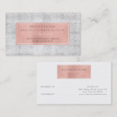 Carte de référence du salon Rose rose or blanc gri (Devant / Derrière)