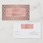 Carte de référence du salon Rose rose or blanc gri (Devant / Derrière)