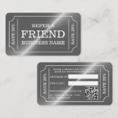 Carte de référence du style de billet d'argent (Devant / Derrière)