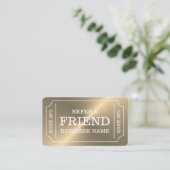 Carte de référence du style de billet d'or (Debout devant)
