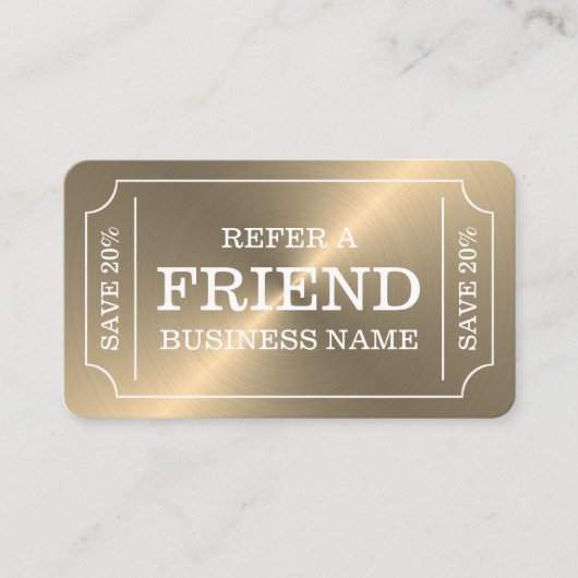 Carte de référence du style de billet d'or (Devant)