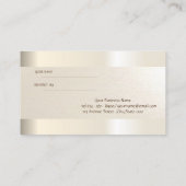 Carte de référence élégante des Parties scintillan (Dos)