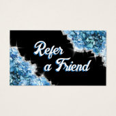 Carte de référence en cristaux bleus (Devant)