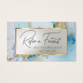 carte de référence en marbre bleu (Devant)