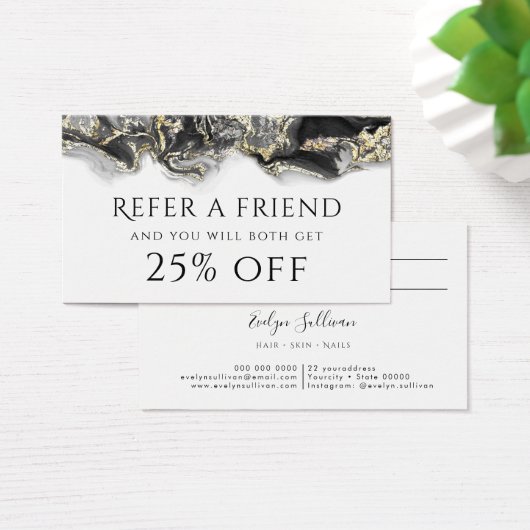 carte de référence en marbre noir (Bureau)