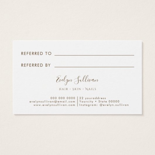 Carte de référence Eucalyptus (Dos)