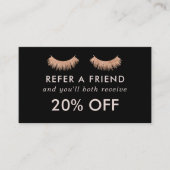 Carte de référence Eyelashes maquillage Artiste (Devant)