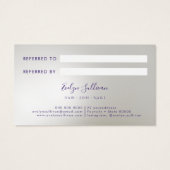 Carte de référence fausse feuille de paillettes de (Dos)