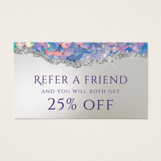 Carte de référence fausse feuille de paillettes de (Devant)