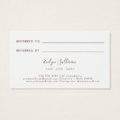 Carte de référence fleur sauvage (Dos)