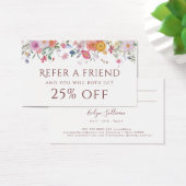 Carte de référence fleur sauvage fraîche (Bureau)