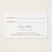 Carte de référence fleur sauvage fraîche (Dos)