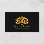 Carte de référence Gold Lotus Flower (Devant)