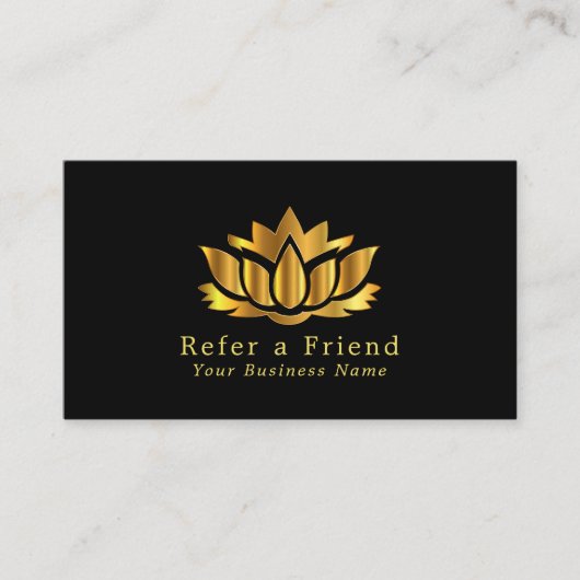 Carte de référence Gold Lotus Flower (Devant)