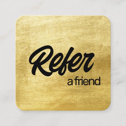 Carte de référence Gold Référer un ami (Devant)