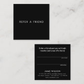 Carte de référence immobilière minimaliste moderne (Devant / Derrière)