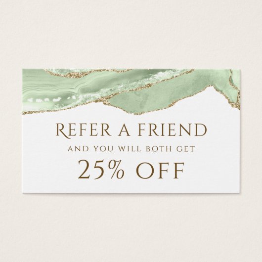 Carte de référence Jade Green Agate (Devant)